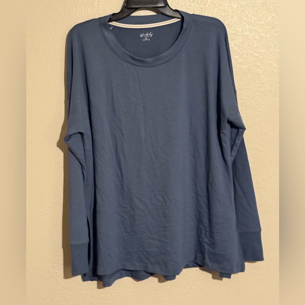 Wonderly Deep Blue Crew Neck Sweater